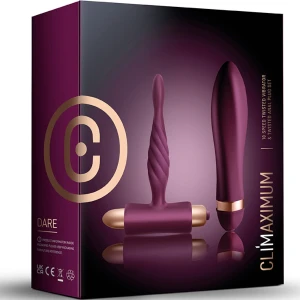 CLIMAXIMUM - KIT DARE VIBRADOR TORCIDO + PLUG ANAL INICIANTES